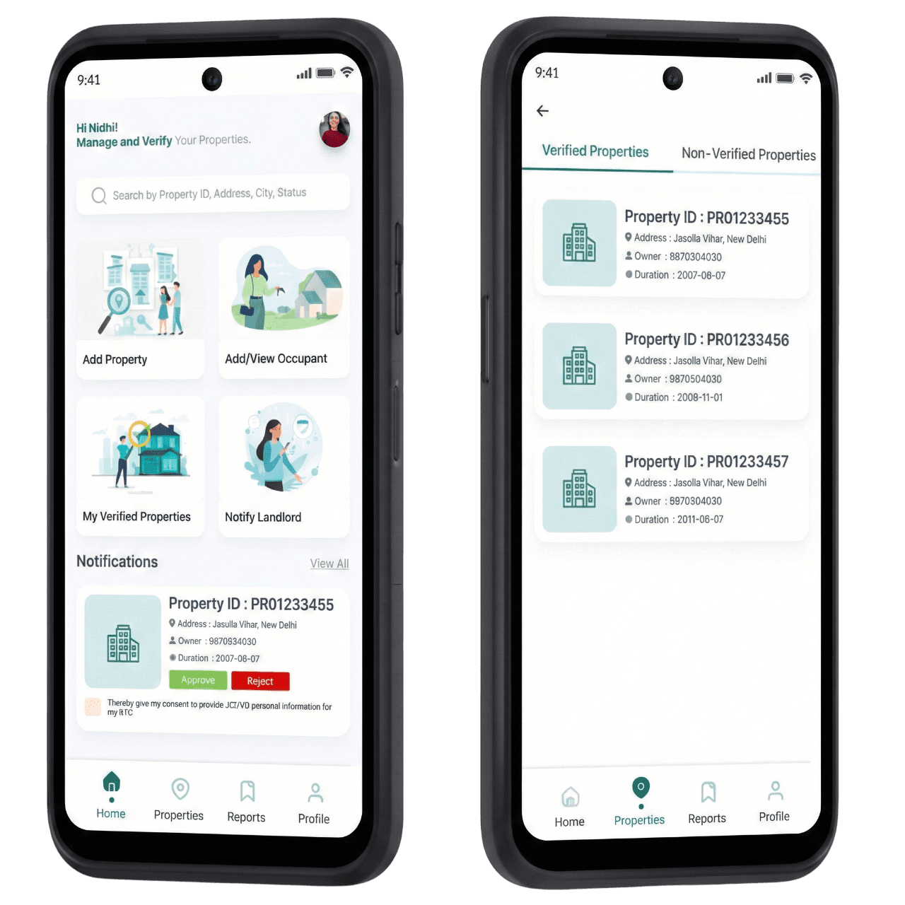 Sahipata Mobile App Interface